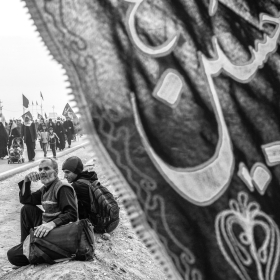 سوگواره پنجم-عکس 34-مهدی مهینی-پیاده روی اربعین از نجف تا کربلا