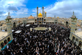 لحظه سال تحویل در حرم مطهر حضرت فاطمه معصومه سلام الله علیها