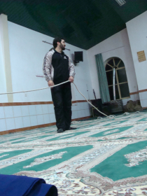 سوگواره دوم-عکس 34-پوستر هیأت مکتب الحسین بهشهر-جلسه هیأت فضای بیرونی 