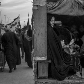 سوگواره پنجم-عکس 10-عباس مشهدی آقایی-پیاده روی اربعین از نجف تا کربلا