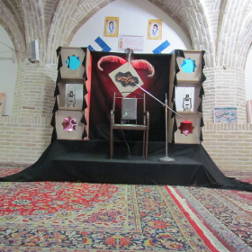 سوگواره چهارم-پوستر 10-میلاد سلطان ابادی-دکور هیأت