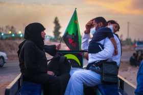 سوگواره پنجم-عکس 23-حسین علی پور-پیاده روی اربعین از نجف تا کربلا