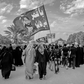سوگواره چهارم-عکس 34-امیر عنایتی-پیاده روی اربعین از نجف تا کربلا