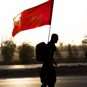 سوگواره چهارم-عکس 21-علی معصومی-پیاده روی اربعین از نجف تا کربلا