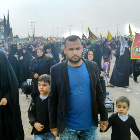 سوگواره چهارم-عکس 18-سعید دانشور-پیاده روی اربعین از نجف تا کربلا