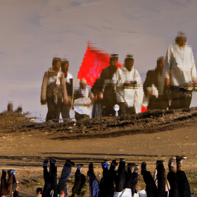 سوگواره سوم-عکس 6-مهدی عقیقی-پیاده روی اربعین از نجف تا کربلا