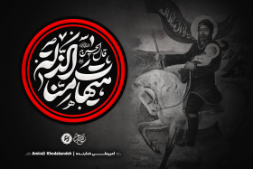 هشتمین سوگواره عاشورایی پوستر هیات-امیرعلی خدابنده-جنبی-پوستر شیعی
