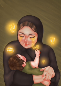 فراخوان تصویرسازی روضه‌های خانگی-فاطمه  احدزاده-تصویرسازی روضه‌های خانگی