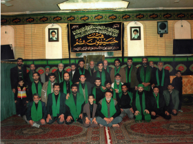 سوگواره سوم-عکس 13-سید باقر تکیه ای-جلسه هیأت یادبود