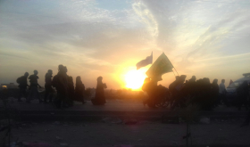 سوگواره پنجم-عکس 3-سیدمحمدمهدی مؤذن سلطان آبادی-پیاده روی اربعین از نجف تا کربلا