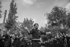 سوگواره پنجم-عکس 6-مسعود علوی میلانی-جلسه هیأت فضای بیرونی
