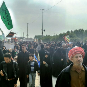سوگواره چهارم-عکس 23-سعید دانشور-پیاده روی اربعین از نجف تا کربلا