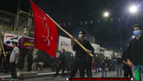 دهمین سوگواره عاشورایی عکس هیأت-محمد موثق پور-مجالس احیای امراهل‌البیت علیهم‌السلام مجموعه عکس-دوربین دیجیتال-همه اعضای یک پیکر همه سرباز یک سنگر (رعایت مسائل بهداشتی در هیأت)
