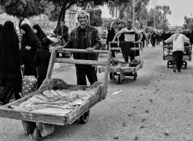 سوگواره چهارم-عکس 9-مهدی قاسمی-پیاده روی اربعین از نجف تا کربلا