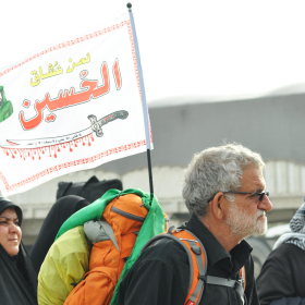 سوگواره چهارم-عکس 30-محمد علیپور شهیر-پیاده روی اربعین از نجف تا کربلا