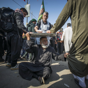 سوگواره پنجم-عکس 29-حسین علی پور-پیاده روی اربعین از نجف تا کربلا