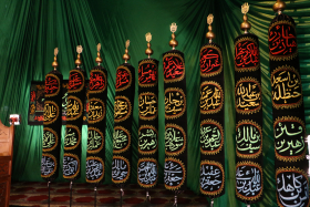  سومین سوگواره عاشورایی پوستر هیأت-علی اصغر دشمیر-بخش جنبی-فضاسازی هیأت (دکور