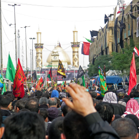 سوگواره چهارم-عکس 30-سیدمحسن سجادی-پیاده روی اربعین از نجف تا کربلا