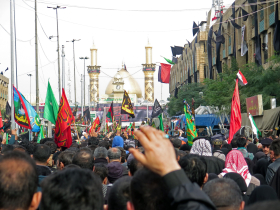 سوگواره چهارم-عکس 30-سیدمحسن سجادی-پیاده روی اربعین از نجف تا کربلا
