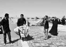 سوگواره چهارم-عکس 6-عبدالمهدی بهزادی-جلسه هیأت فضای بیرونی