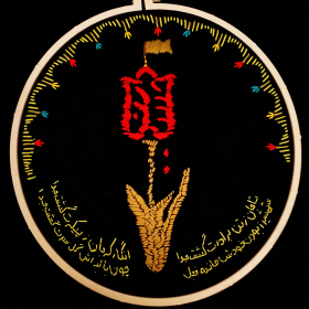 دهمین سوگواره عاشورایی پوستر هیأت-عاطفه بیاجیان-بخش جنبی-پوستر شیعی