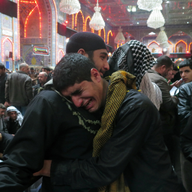 سوگواره چهارم-عکس 39-سیدمحسن سجادی-پیاده روی اربعین از نجف تا کربلا