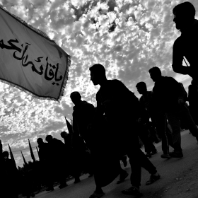 سوگواره چهارم-عکس 25-فرشته ادب جو-پیاده روی اربعین از نجف تا کربلا