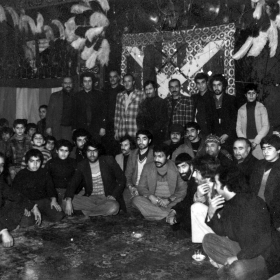 سوگواره سوم-عکس 4-سید محمد جواد  ذریه زهرا-جلسه هیأت قدمی و کهن