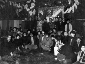 سوگواره سوم-عکس 4-سید محمد جواد  ذریه زهرا-جلسه هیأت قدمی و کهن