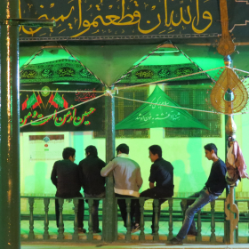 سوگواره دوم-عکس 2- رضایی-جلسه هیأت فضای بیرونی 