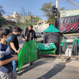 دهمین سوگواره عاشورایی عکس هیأت-هانیه لزیری-مجالس احیای امراهل‌البیت علیهم‌السلام تک عکس-موبایلی
