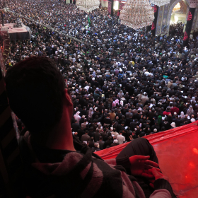 سوگواره چهارم-عکس 40-سیدمحسن سجادی-پیاده روی اربعین از نجف تا کربلا