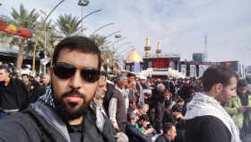 سوگواره چهارم-عکس 23-سید محمد حسین موسوی نژاد-پیاده روی اربعین از نجف تا کربلا