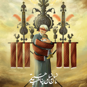 دهمین سوگواره عاشورایی پوستر هیأت-مهدی احمدی-بخش جنبی-پوستر شیعی