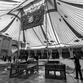 سوگواره پنجم-عکس 62-مجید حجتی-جلسه هیأت فضای بیرونی