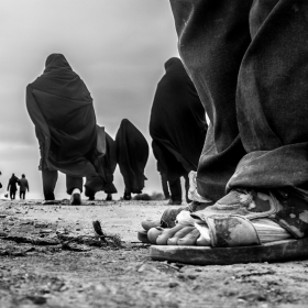 سوگواره پنجم-عکس 39-جواد پرست-پیاده روی اربعین از نجف تا کربلا