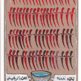 فراخوان ششمین سوگواره عاشورایی پوستر هیأت-تیلا اصغرزاده منصوری-بخش جنبی-پوسترهای عاشورایی
