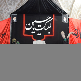 سوگواره پنجم-پوستر 45-محمد شارقی-دکور هیأت