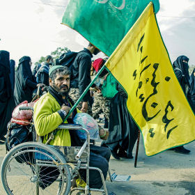 سوگواره چهارم-عکس 28-منا نیکوگفتار-پیاده روی اربعین از نجف تا کربلا